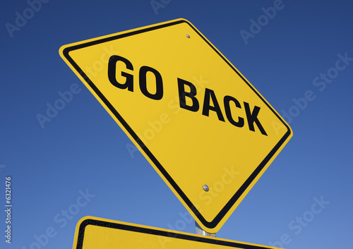 Go Back road sign