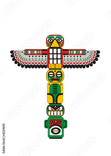 Totem pole Indian