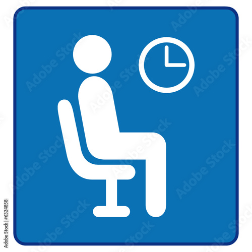 Warteraum - Schild