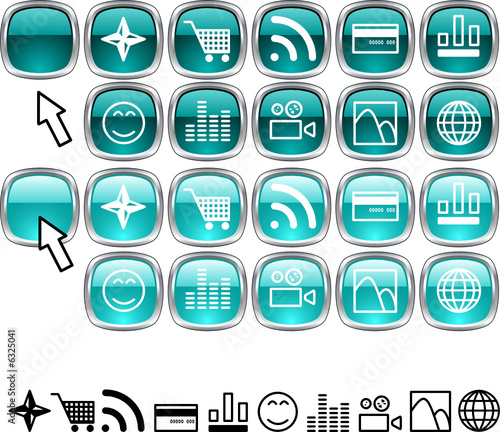 Set of icons.