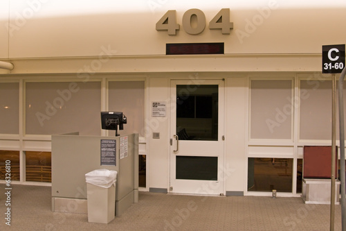 Fotografija Airport termical interior with gates and waiting area