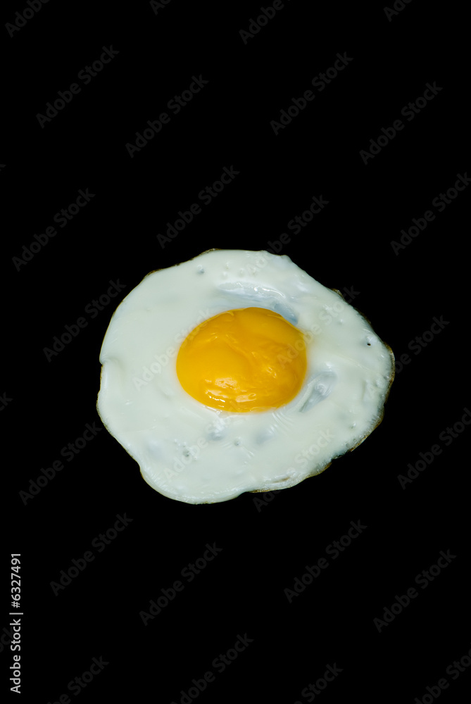 fried eggs on background black fried eggs on background black