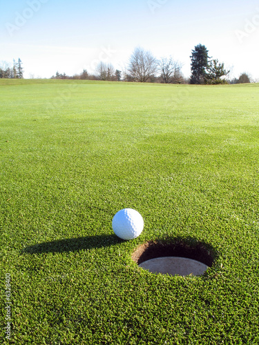 on the green