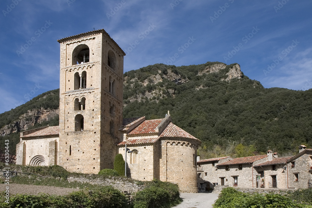 Church of Sant Cristofol in Beget, La Garrotxa, Catalonia, Spain