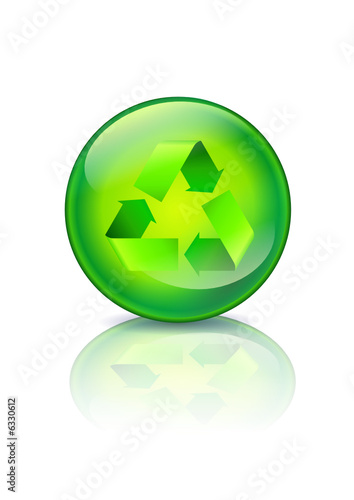 Boule de cristal recyclable (vert)