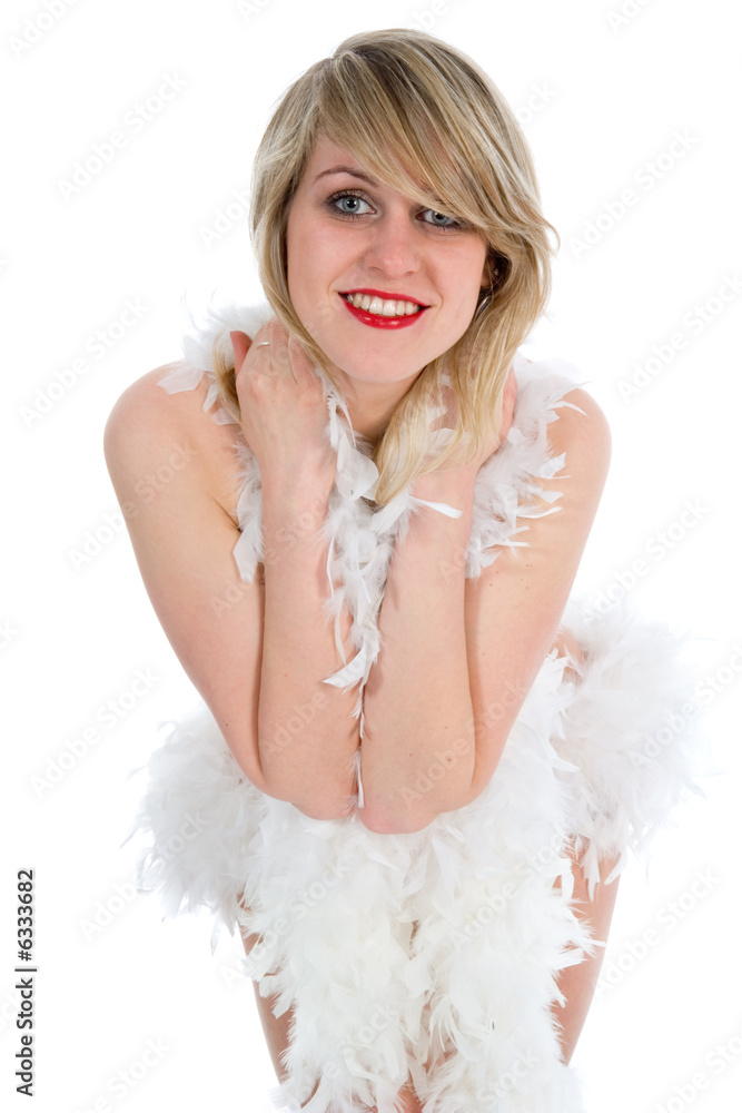 Beautiful sexual girl on white background Beautiful sexual girl on white background