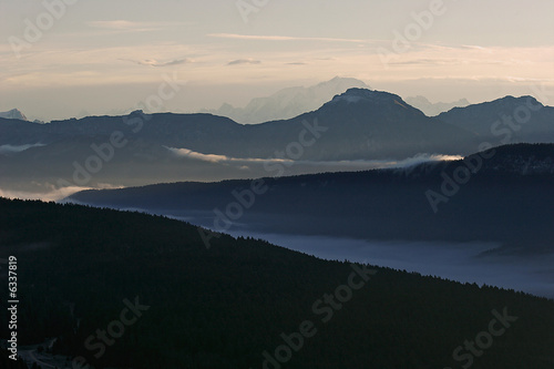 Landscape of mountain in the brown