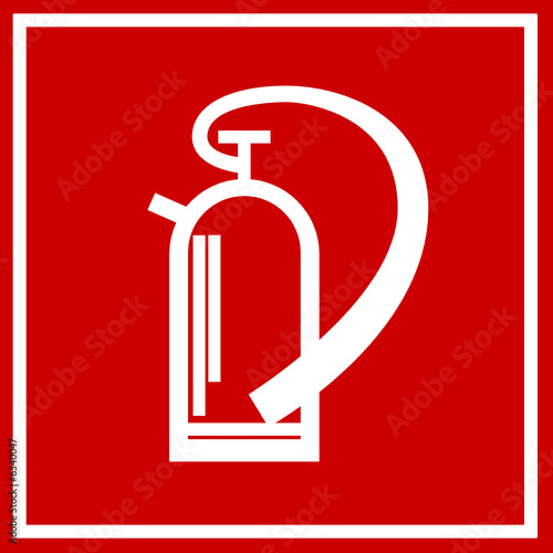 Feuerlöscher - Schild