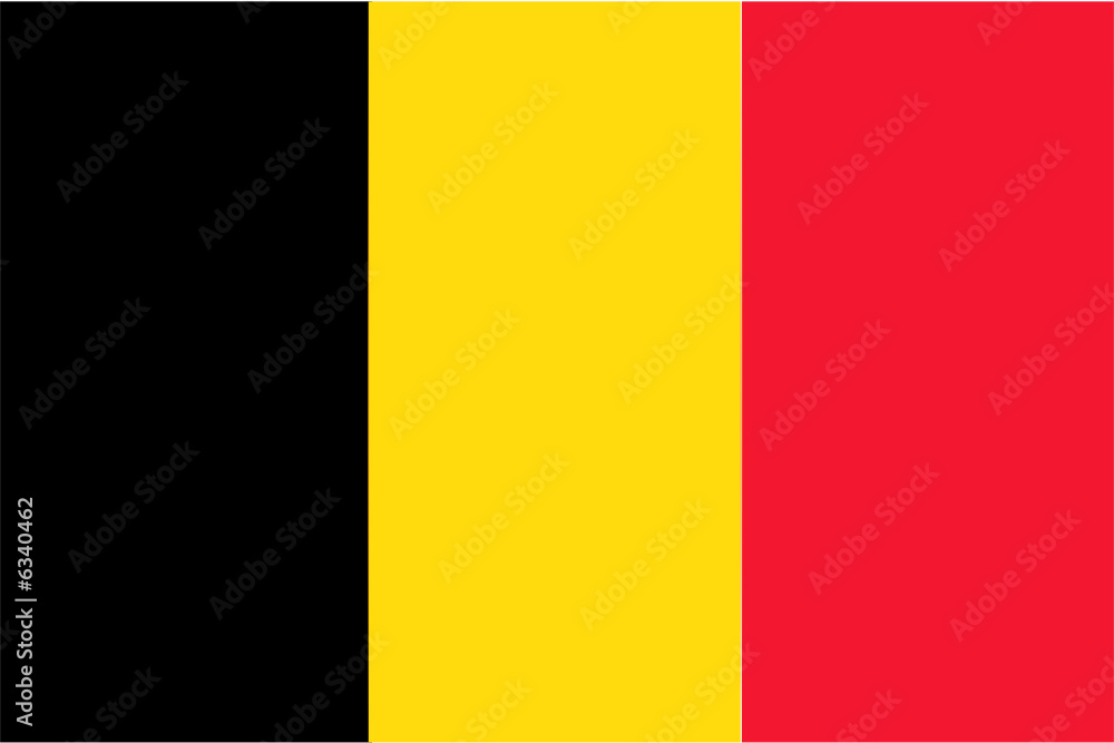Fototapeta premium Drapeau Belge True colors
