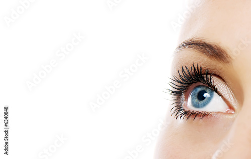 Close view of woman eye (shallow DOF) photo