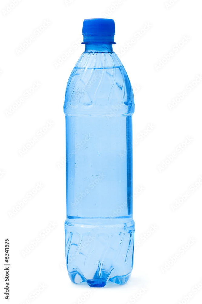 Bottle of water, isolated on white background