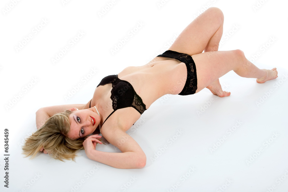 Beautiful sexual girl on white background Beautiful sexual girl on white background