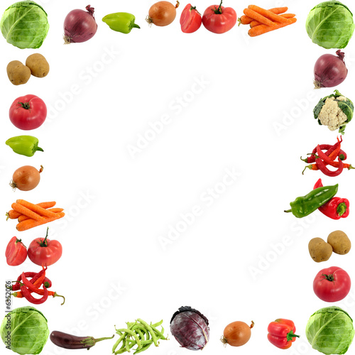 vegetables frame