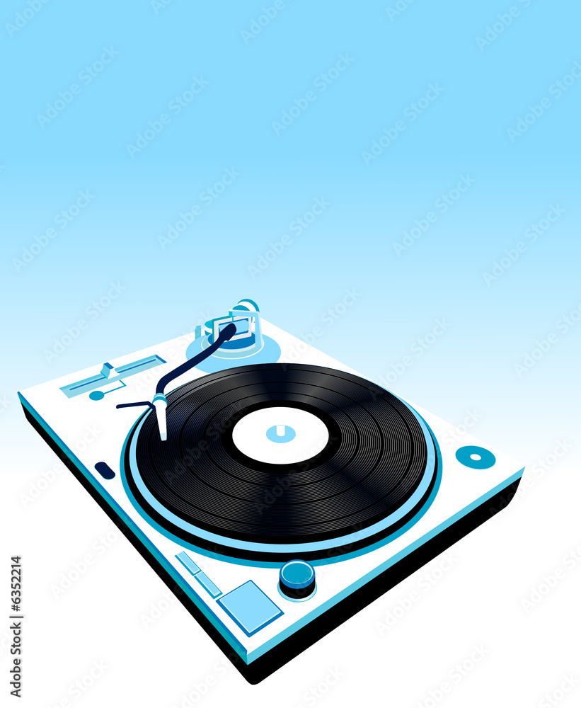 Obraz premium design of a turntable