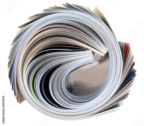 rolled up magazine