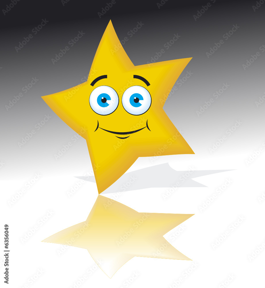Just a star with reflection Just a star with reflection