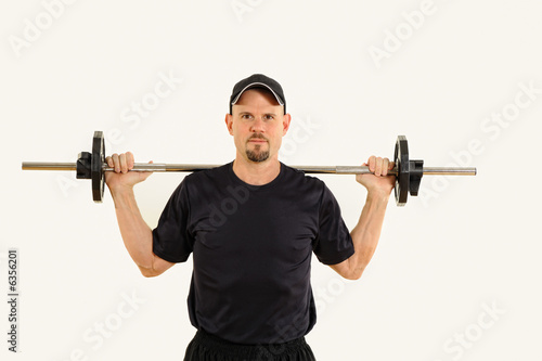Health and Fitness Man Weight Training