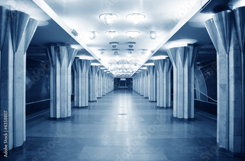 empty metro station