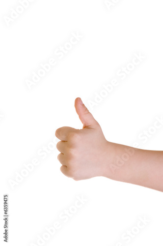 Child thumbs up