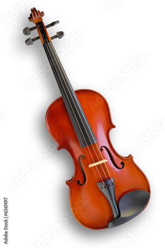 Musical instruments: violin - with clipping path