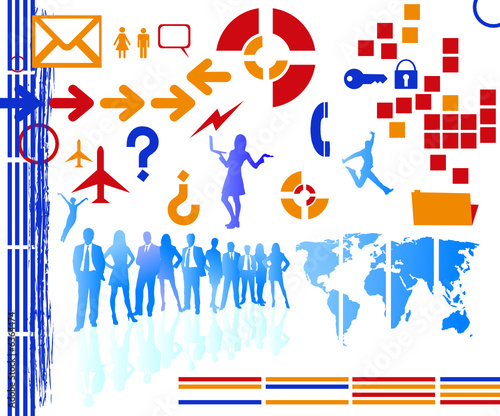 business vector set