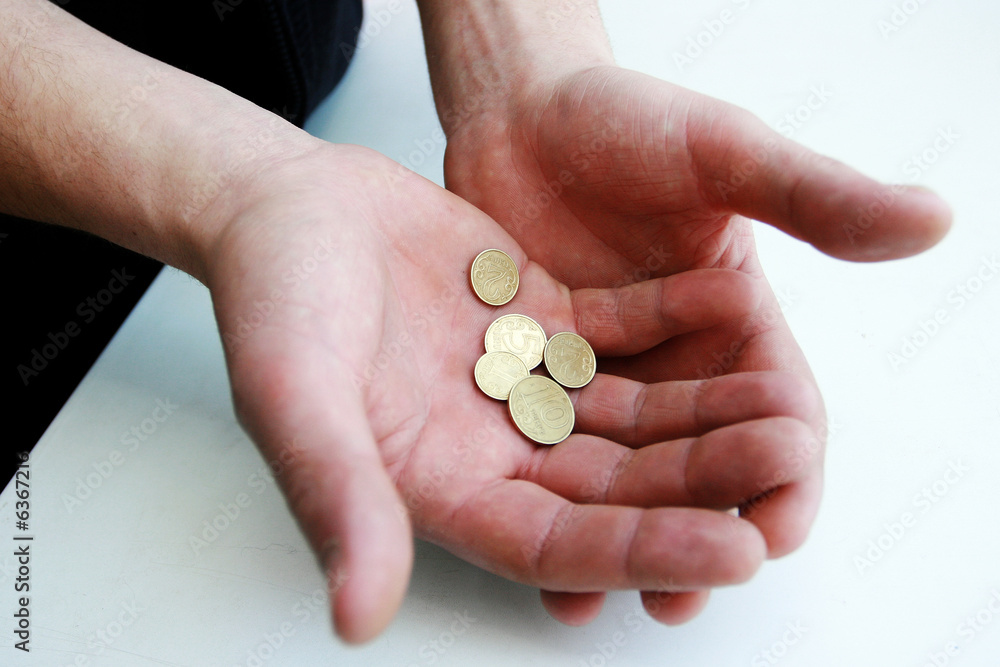 Money in hand men Money in hand men