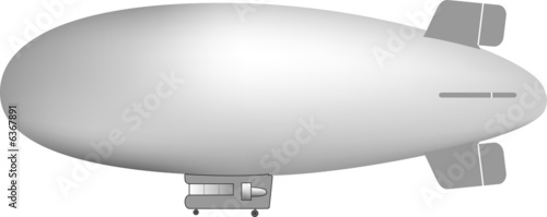 gray blimp illustration photo