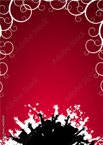 Happy people having fun at discotheque