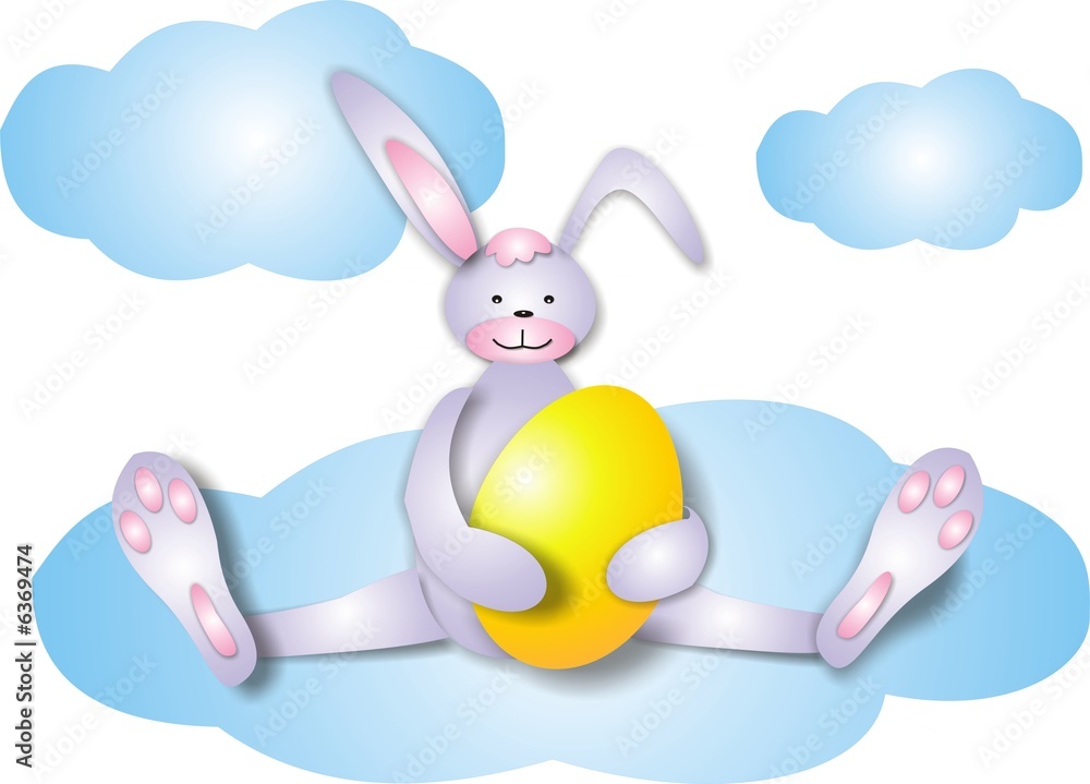rabbit whis yellow egg rabbit whis yellow egg