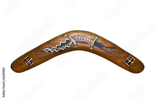 australian boomerang, isolated