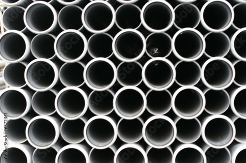 it is a stock of plastic pipes