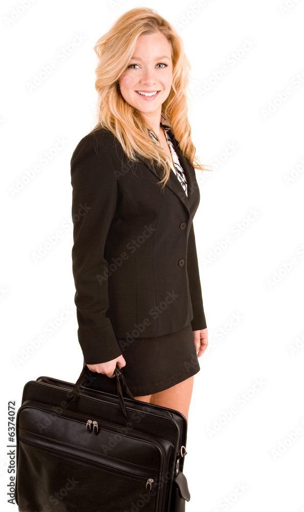 Businesswoman Carrying a Briefcase Businesswoman Carrying a Briefcase