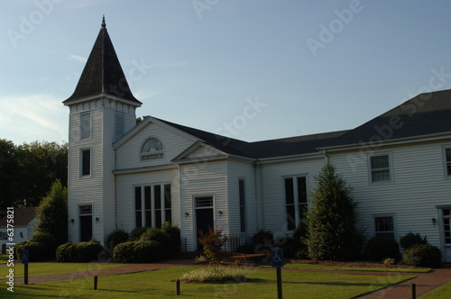 White Steepled church
