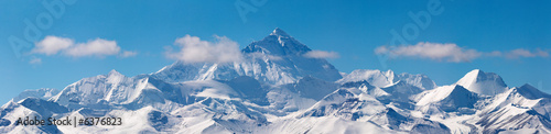 Fotografiet Mount Everest, view from Tibet