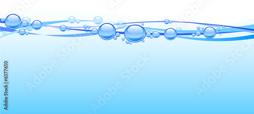Water and bubbles. 