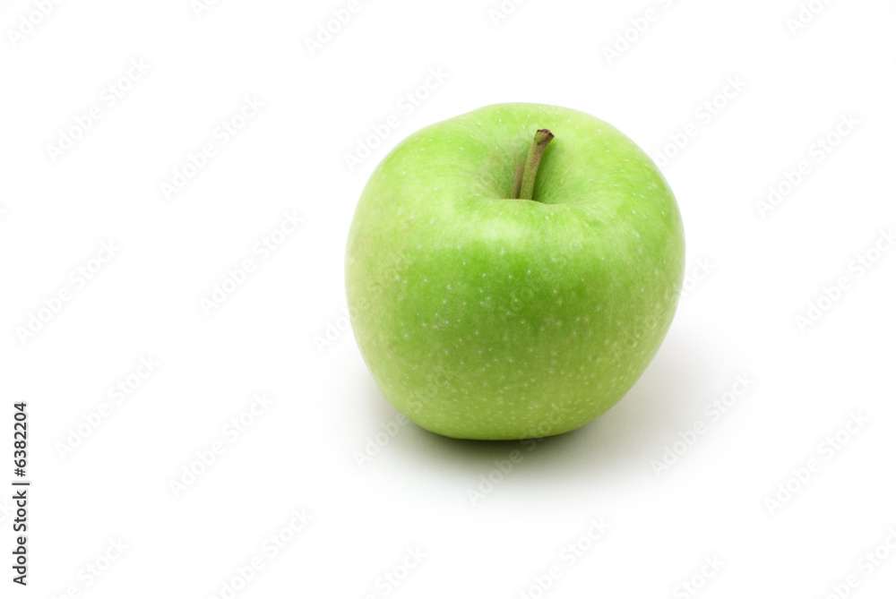 fresh green apple on white background fresh green apple on white background