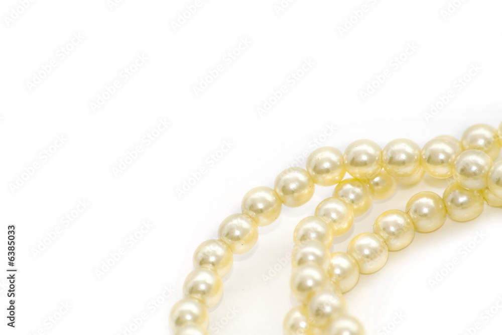 pearls isolated on white pearls isolated on white