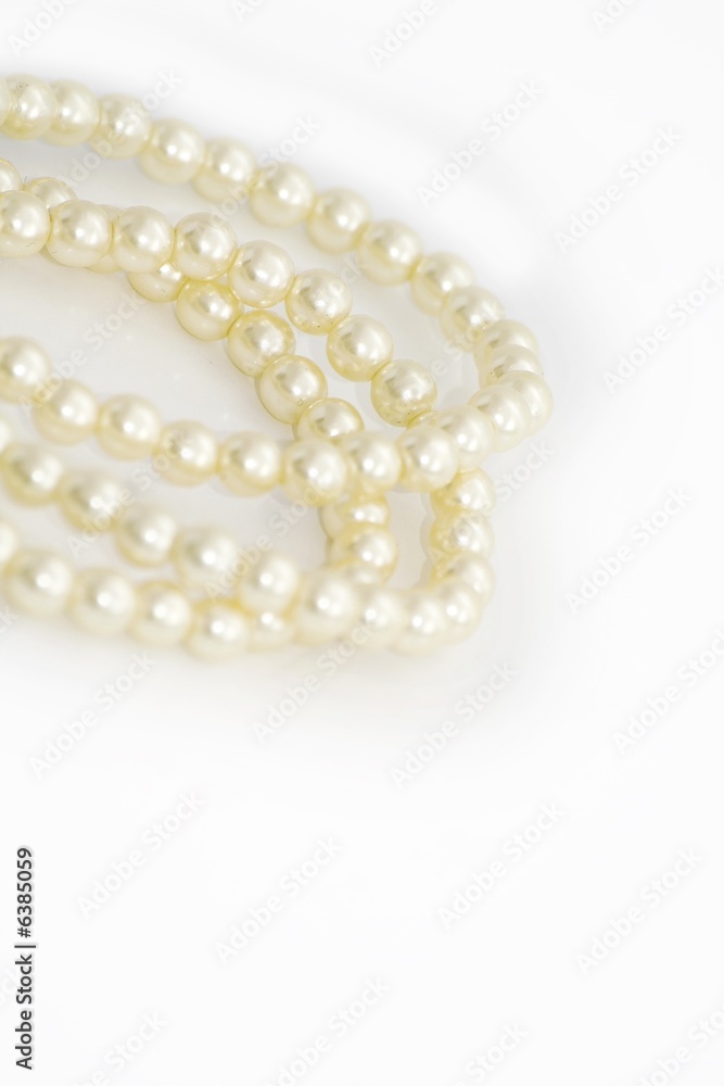 pearls on whtie