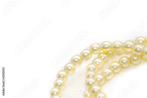 pearls isolated on white