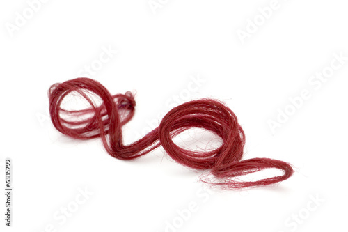 red artifical streak of hair