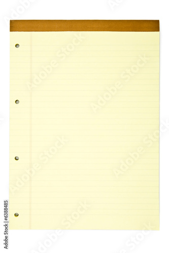 Yellow notepad