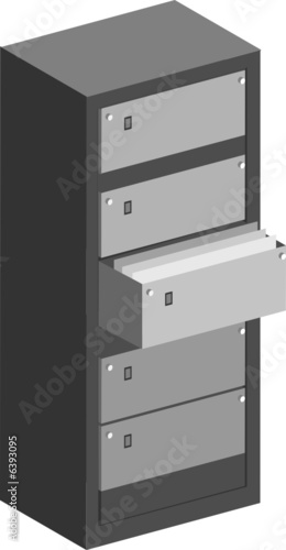 Filing cabinet illustration
