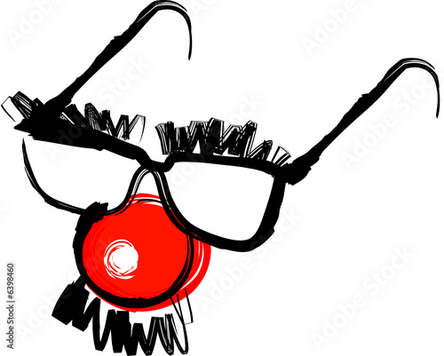 Funny joke mask illustration