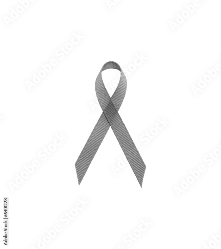 Black Remembrance Ribbon on White