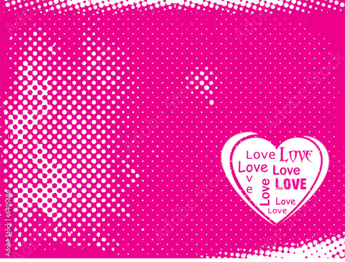 Valentines Day background with Pink Hearts