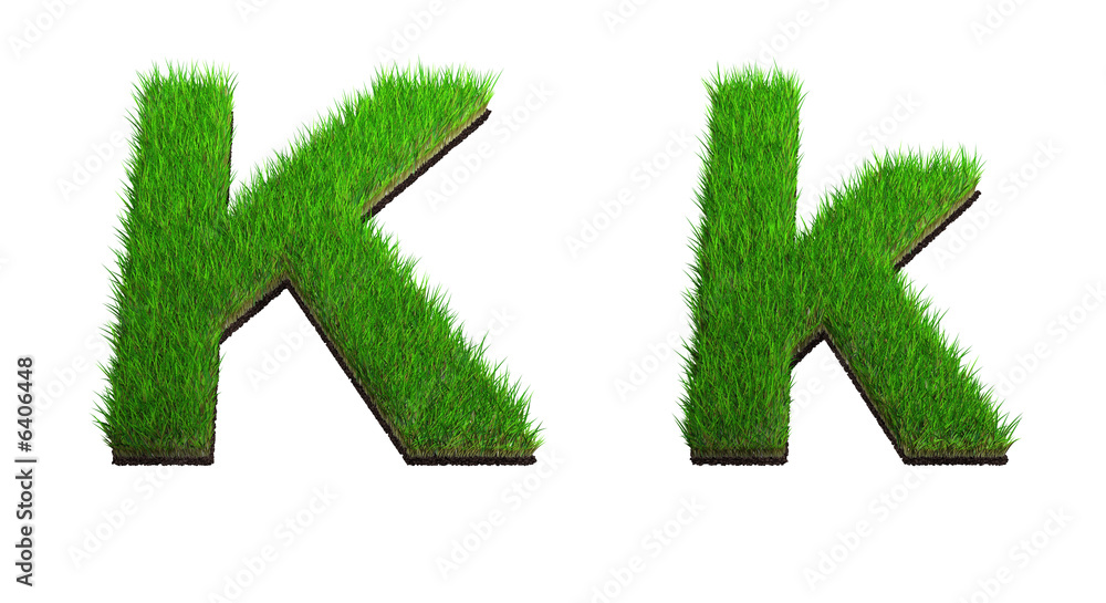 lettre K herbe
