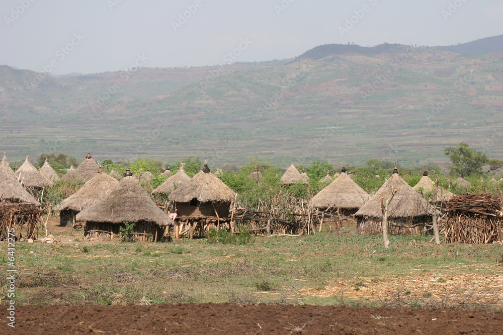 African tribe village African tribe village
