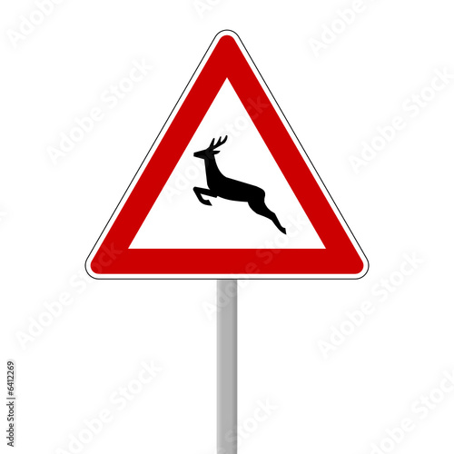 verkehrszeichen wildwechsel