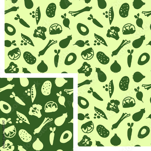 seamless patterns - vegetables