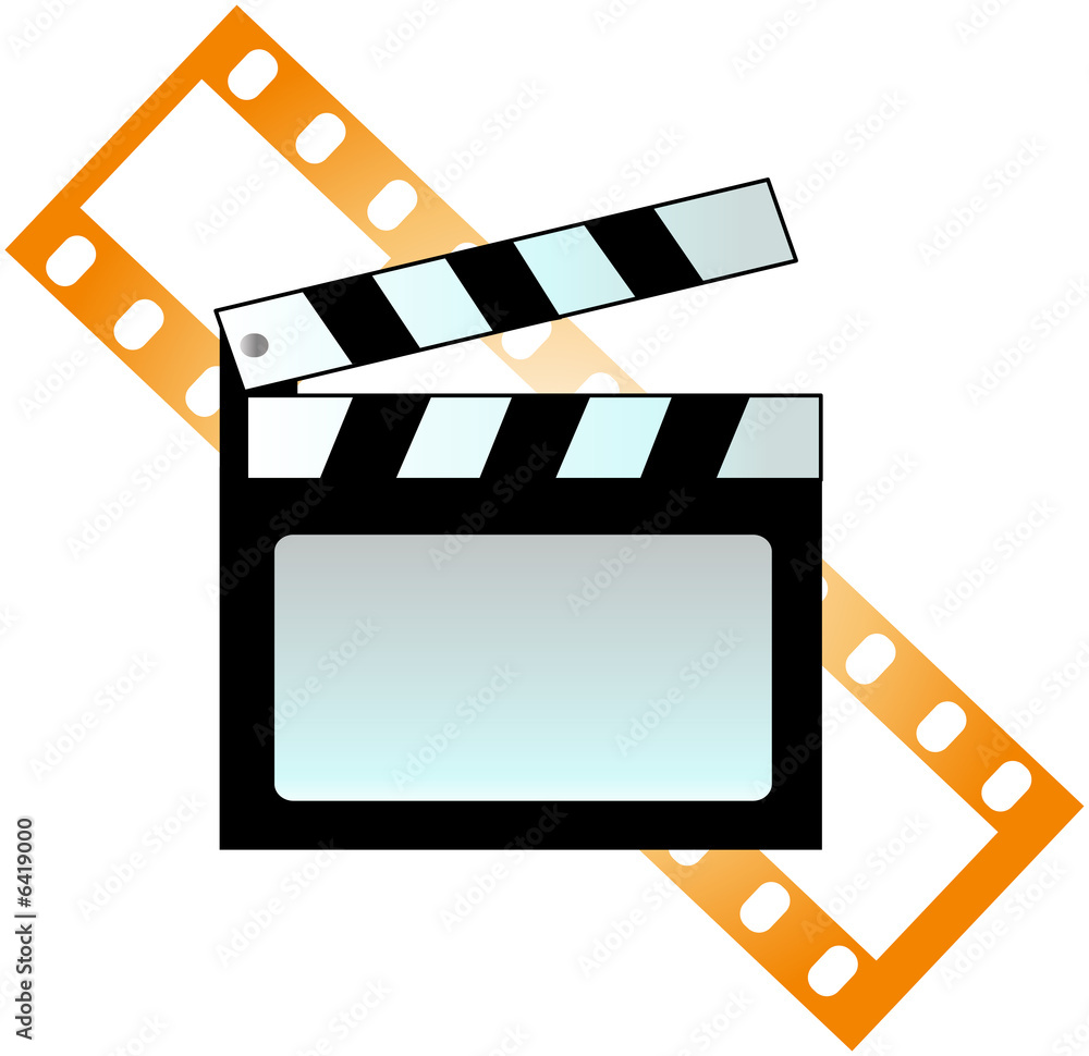 Obraz premium Clapboard and film